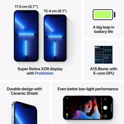 Apple iPhone 13 Pro Max Refurbished | Unlocked | 128GB, 256GB & 512GB | 6-Month Warranty