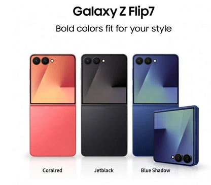Samsung Galaxy Z Flip7 5G | 256GB / 512GB | 6.9-inch Foldable Display | Unlocked Smartphone NZ
