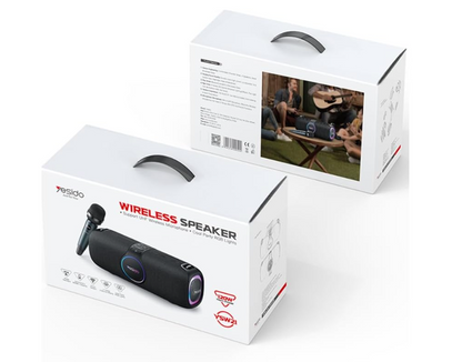 Yesido YSW21 120W Wireless Bluetooth Speaker with RGB Lights & UHF Microphone