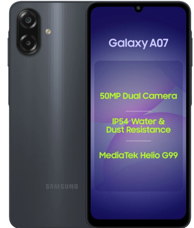 Samsung Galaxy A07 2025 4GB 64GB Dual SIM Smartphone – Green